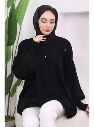 Black - Knit Sweaters - İmaj Butik