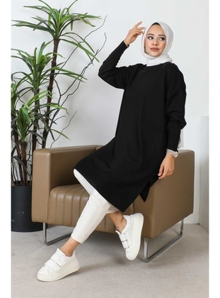 Black - Knit Tunics - İmaj Butik