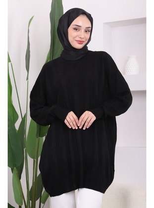 Black - Knit Tunics - İmaj Butik