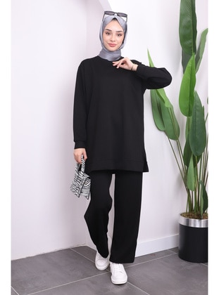 Black - Unlined - Suit - İmaj Butik