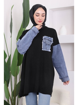 Black - Knit Tunics - İmaj Butik