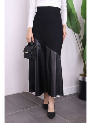 Black - Unlined - Skirt - İmaj Butik