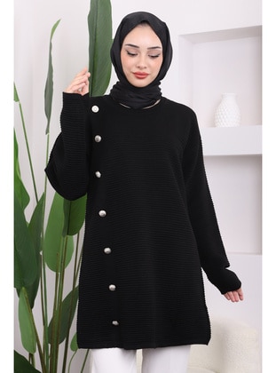 Black - Knit Tunics - İmaj Butik