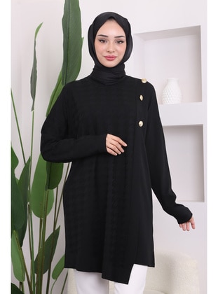 Black - Knit Tunics - İmaj Butik