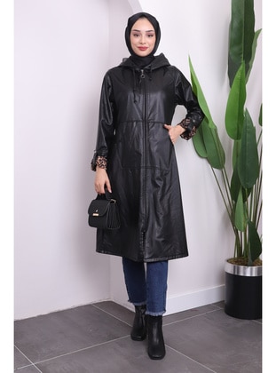 Black - Unlined - Trench Coat - İmaj Butik