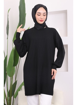 Black - Knit Tunics - İmaj Butik