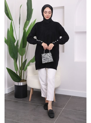 Black - Knit Tunics - İmaj Butik