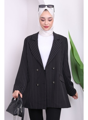 Black - Fully Lined - Jacket - İmaj Butik