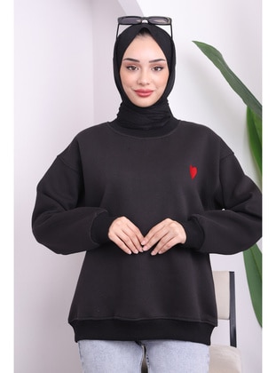 Black - Sweat-shirt - İmaj Butik