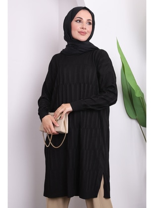 Black - Knit Tunics - İmaj Butik