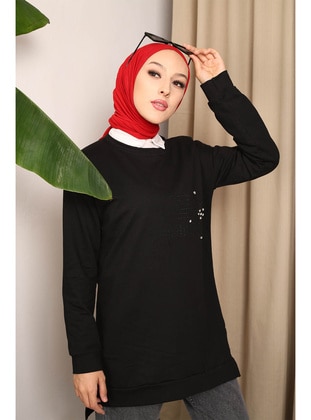 Black - Sweat-shirt - İmaj Butik