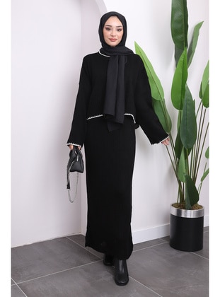 Black - Knit Dresses - İmaj Butik