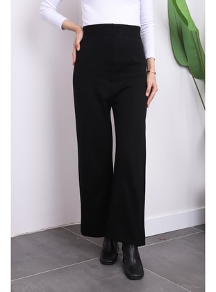 Black - Knit Pants - İmaj Butik