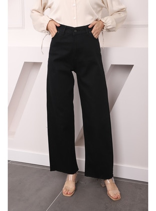 Black - Denim Trousers - İmaj Butik