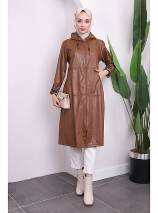 Tan - Unlined - Trench Coat - İmaj Butik