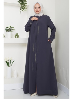 Smoke Color - Abaya - Hafsa Mina