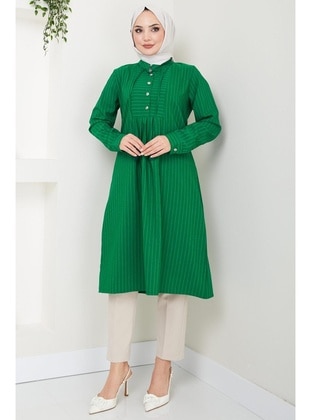 Green - Tunic - Hafsa Mina