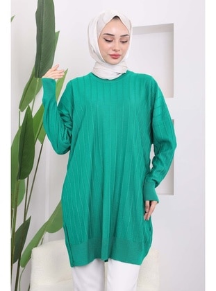 Green - Knit Tunics - İmaj Butik