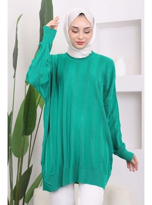 Green - Knit Tunics - İmaj Butik