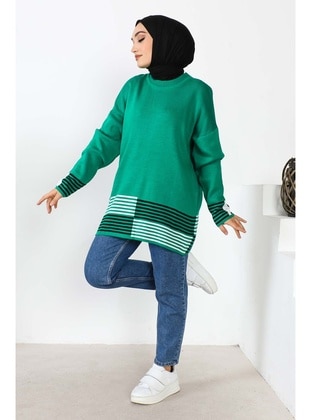 Green - Knit Tunics - İmaj Butik