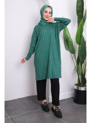 Green - Knit Tunics - İmaj Butik