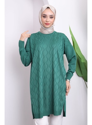 Green - Knit Tunics - İmaj Butik