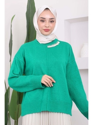 Green - Knit Sweaters - İmaj Butik