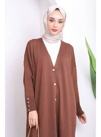 Brown - Knit Cardigan