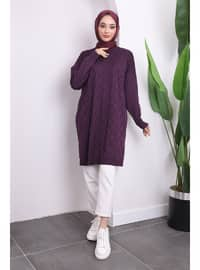 Purple - Knit Tunics