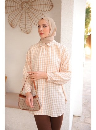 Beige - Blouses - İmaj Butik