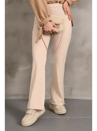 Beige - Pants - İmaj Butik