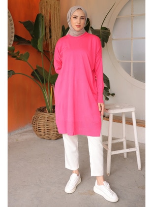 Fuchsia - Knit Tunics - İmaj Butik