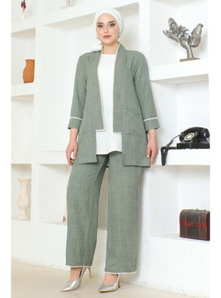 Khaki - Unlined - Suit - İmaj Butik