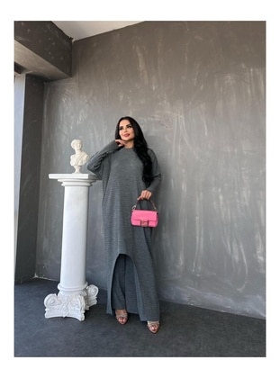 Grey - Knit Suits - Maymara