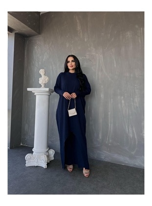 Navy Blue - Knit Suits - Maymara