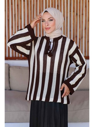 Brown - Knit Sweaters - İmaj Butik