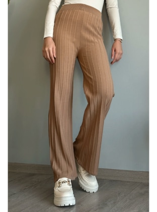 Camel - Knit Pants - InStyle