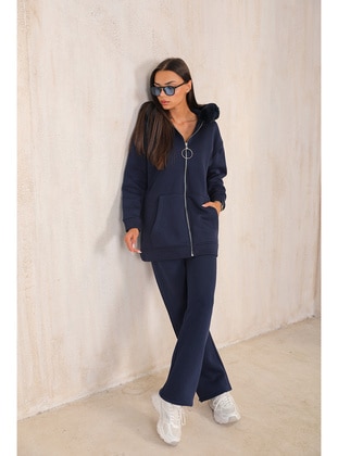 Navy Blue - Suit - Melike Tatar