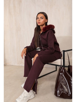 Maroon - Suit - Melike Tatar