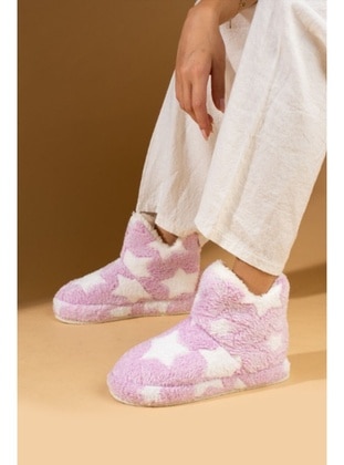 Lilac - Home Shoes - Pembe Potin