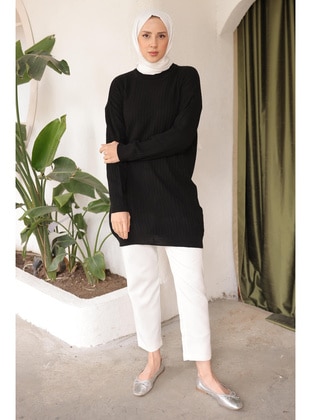 Black - Knit Tunics - İmaj Butik