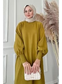 Olive Green - Knit Dresses