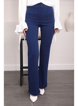 Light Navy Blue - Pants - İmaj Butik