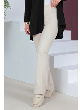 Beige - Pants - İmaj Butik