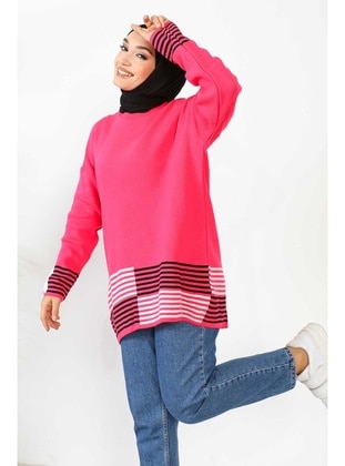 Fuchsia - Knit Tunics - İmaj Butik