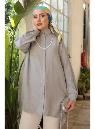 Grey - Blouses - İmaj Butik