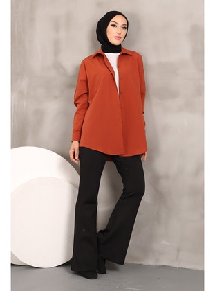 Brick Red - Blouses - İmaj Butik