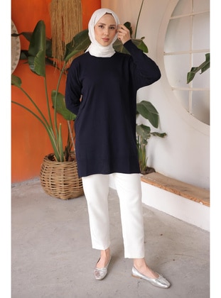 Navy Blue - Tunic - İmaj Butik