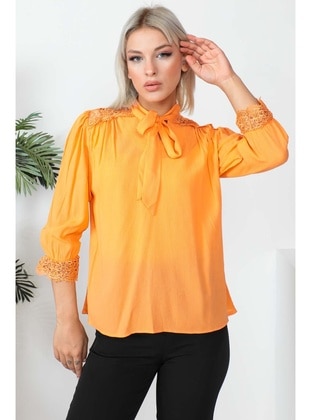 Orange - Blouses - İmaj Butik