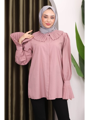 Powder Pink - Blouses - İmaj Butik